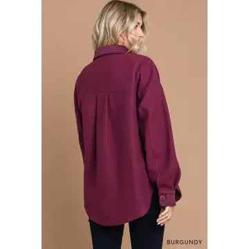 The Burgundy Shacket