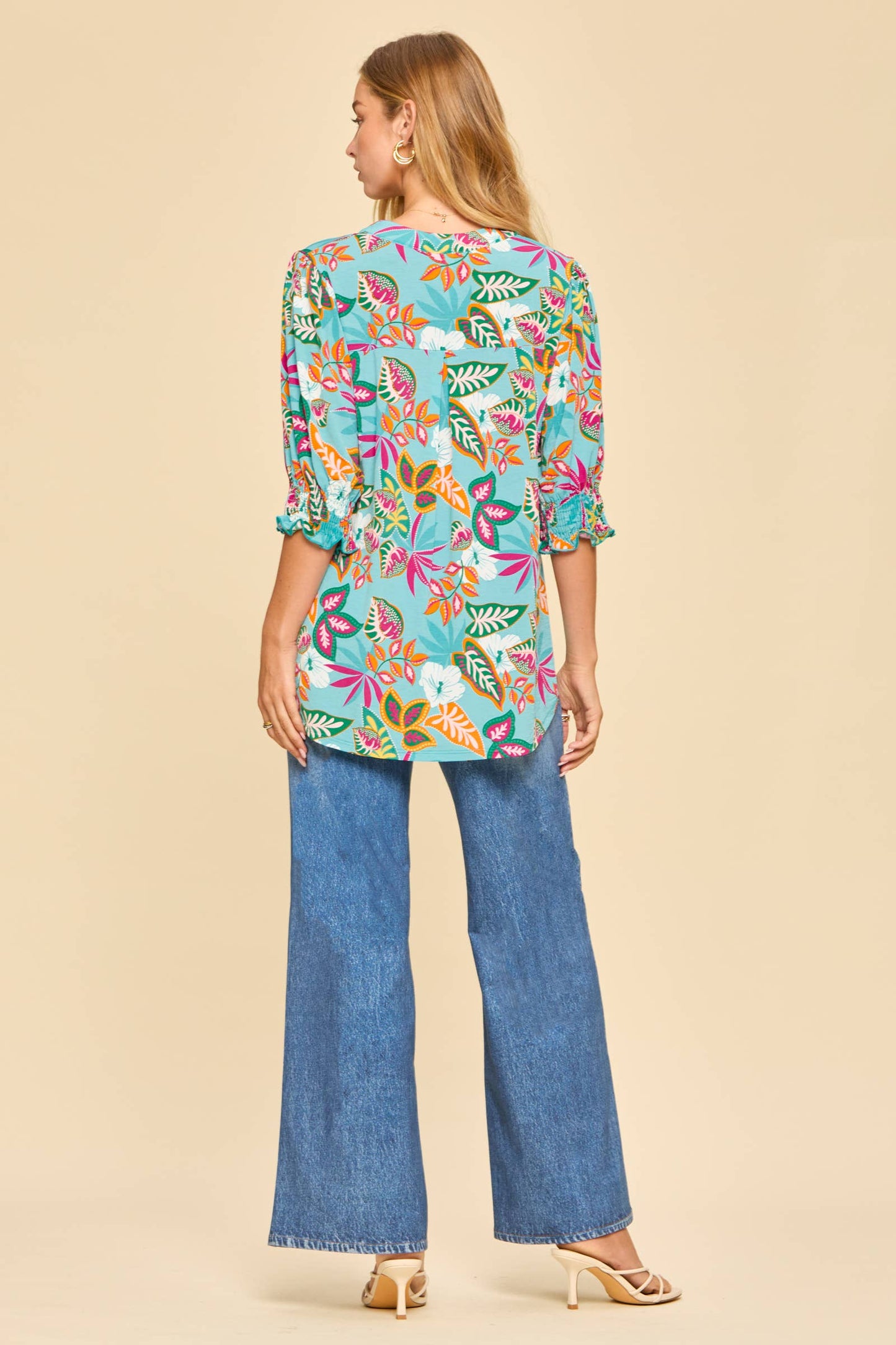 The Lizzy Top-Aqua