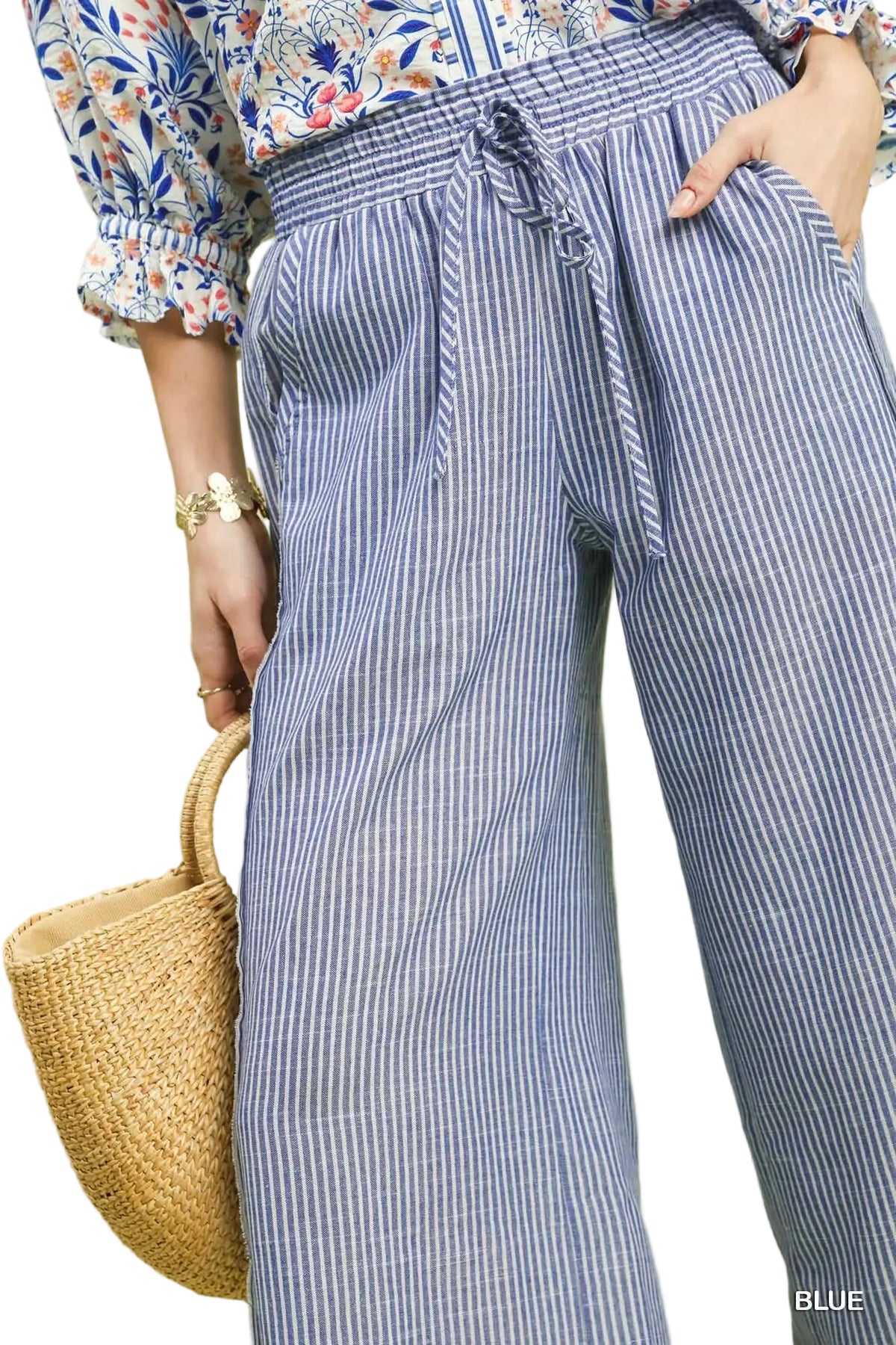 Striped Wide Leg Pants