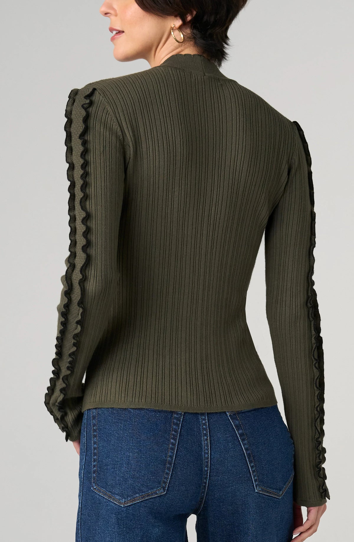 Liverpool Long Sleeve Mock Neck Sweater