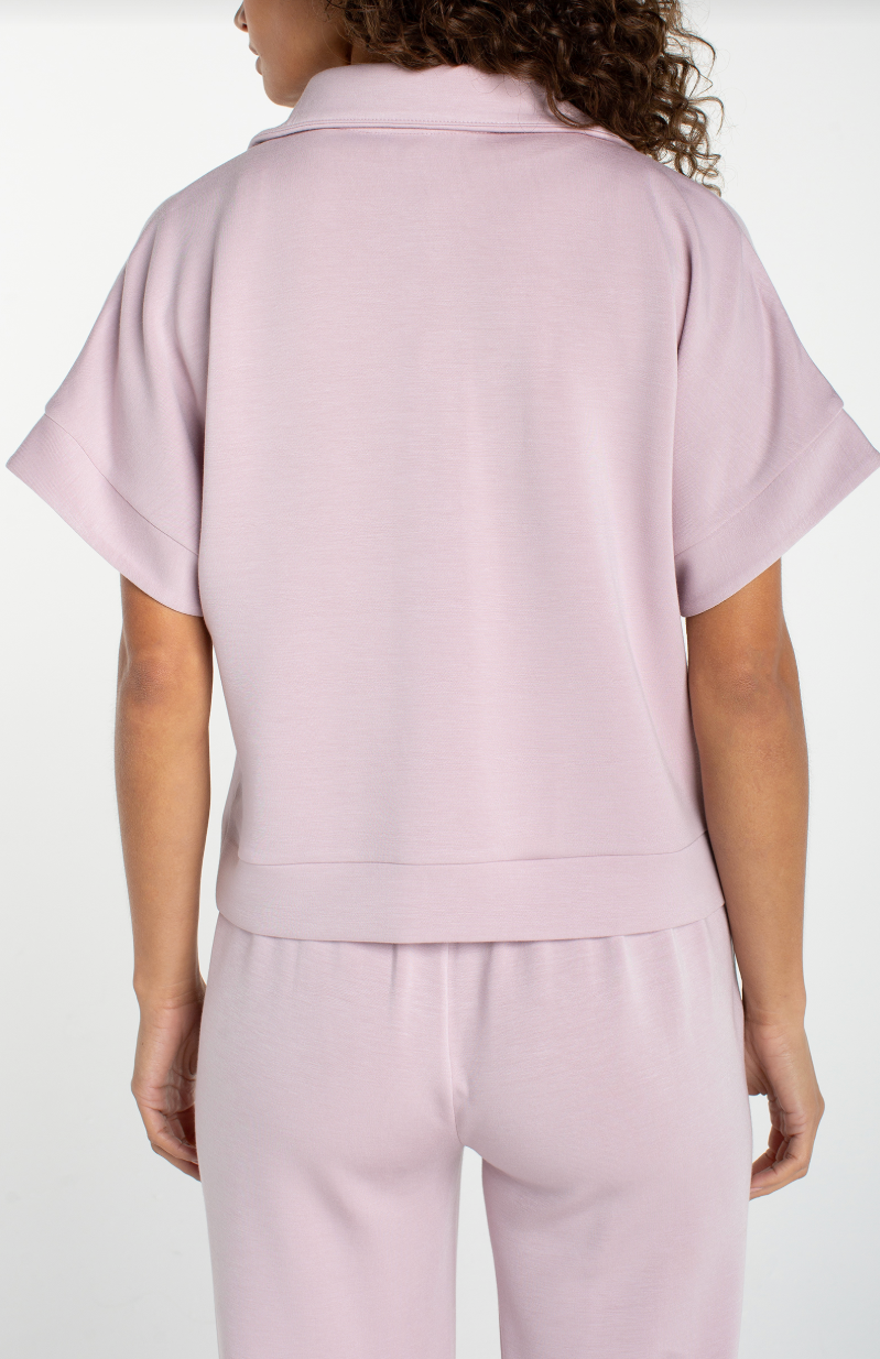 Half Zip Popover-Lilac