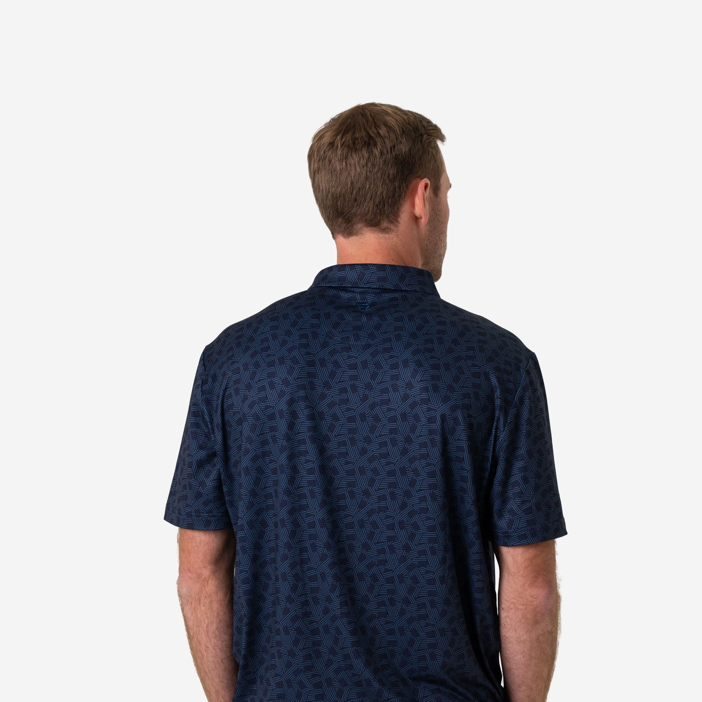 Performance Polo- Navy Stars and Stripes