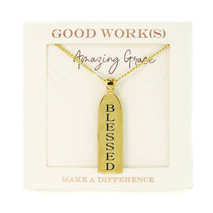 Good Work(s) Oath Stainless Steel Necklace Gold