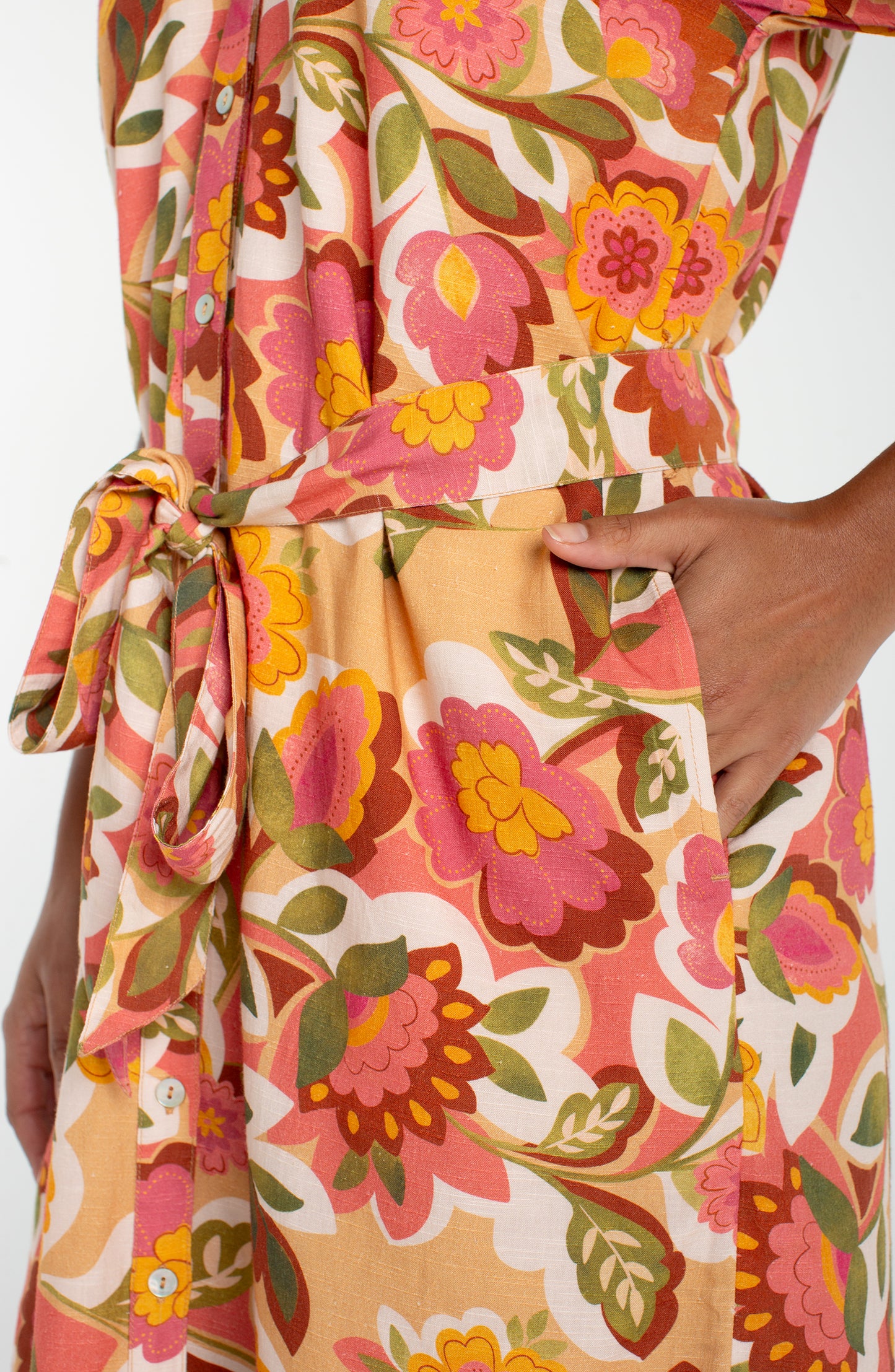 Liverpool-Short Sleeve Woven Dress