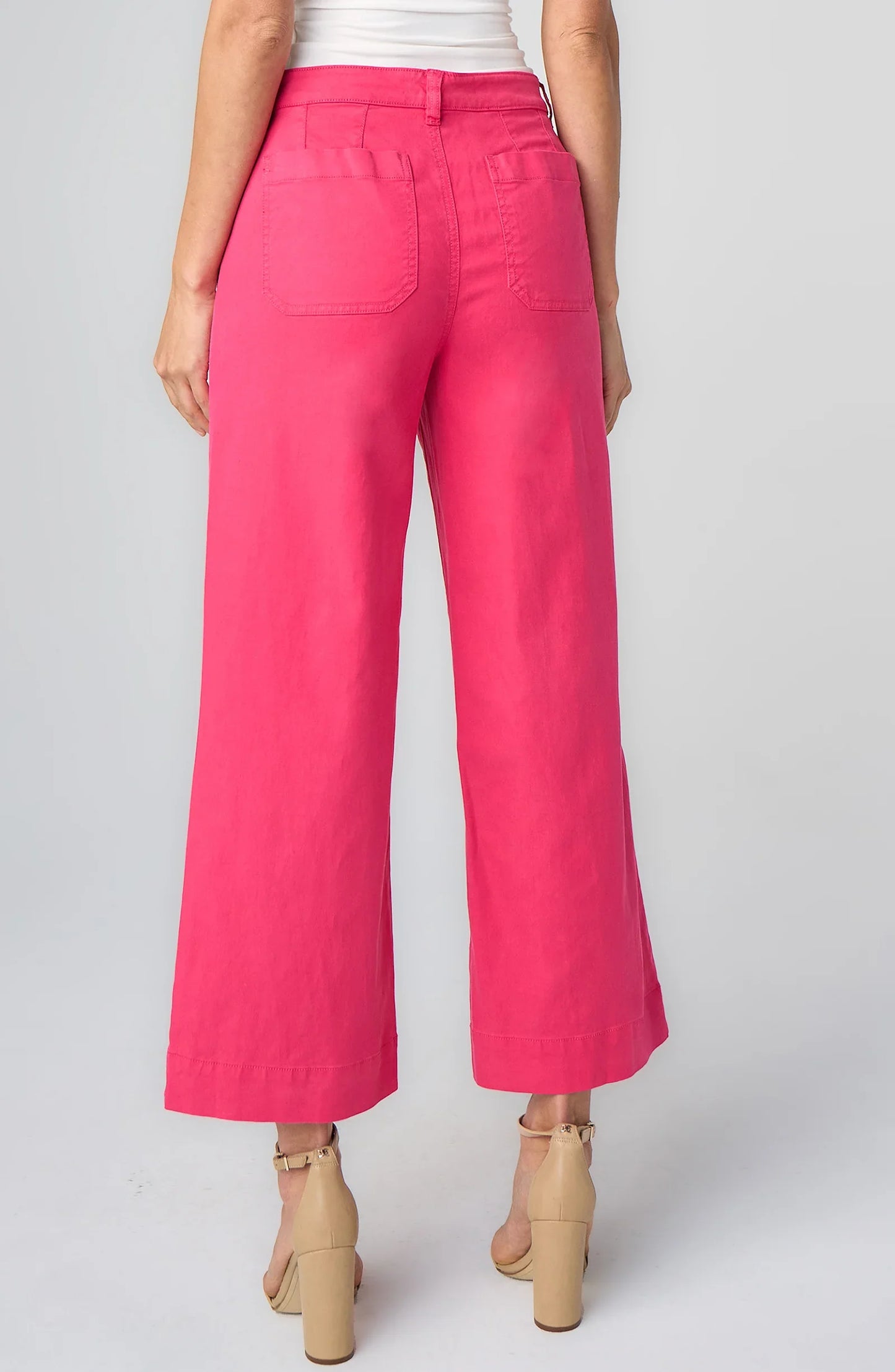 Crop Wide Leg With Patch Pockets