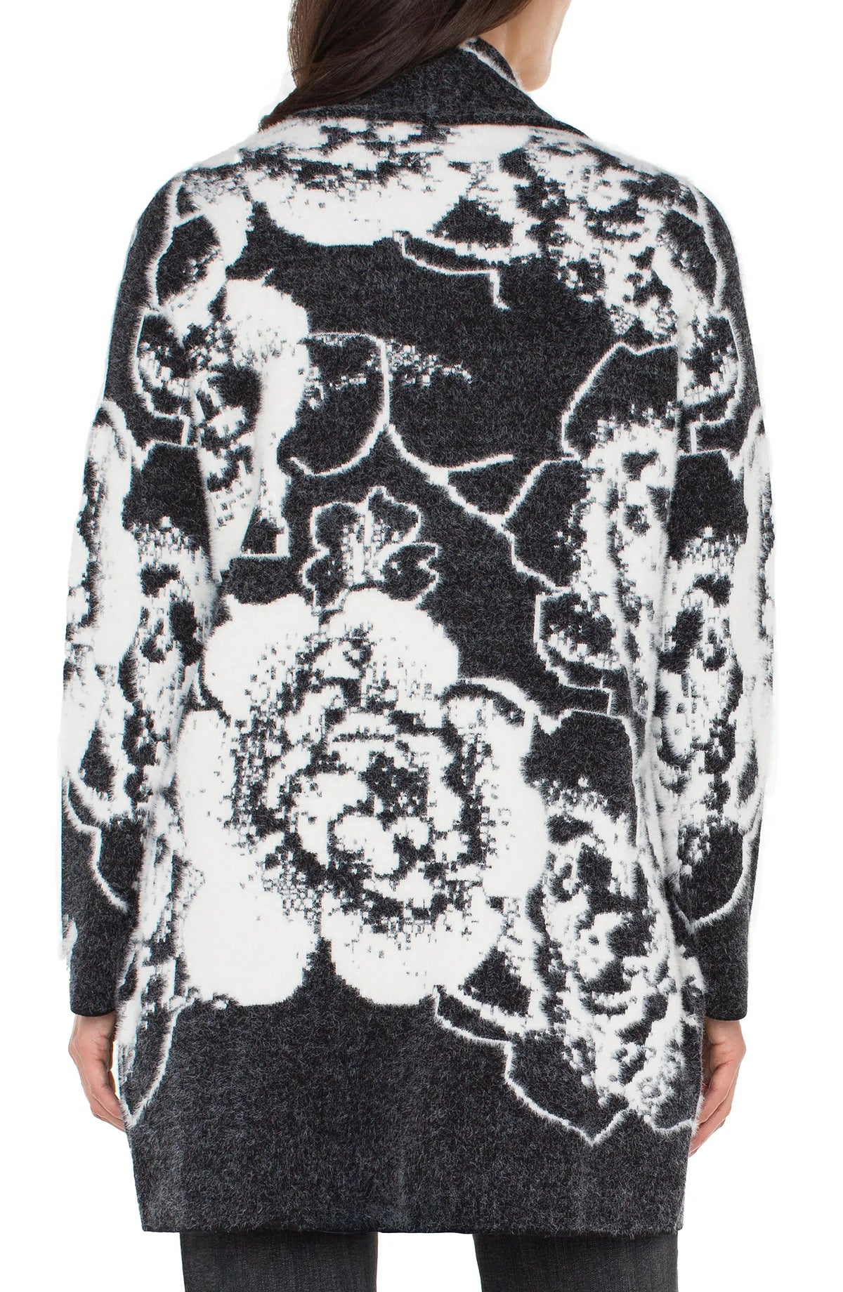 Liverpool Coatigan-White Floral