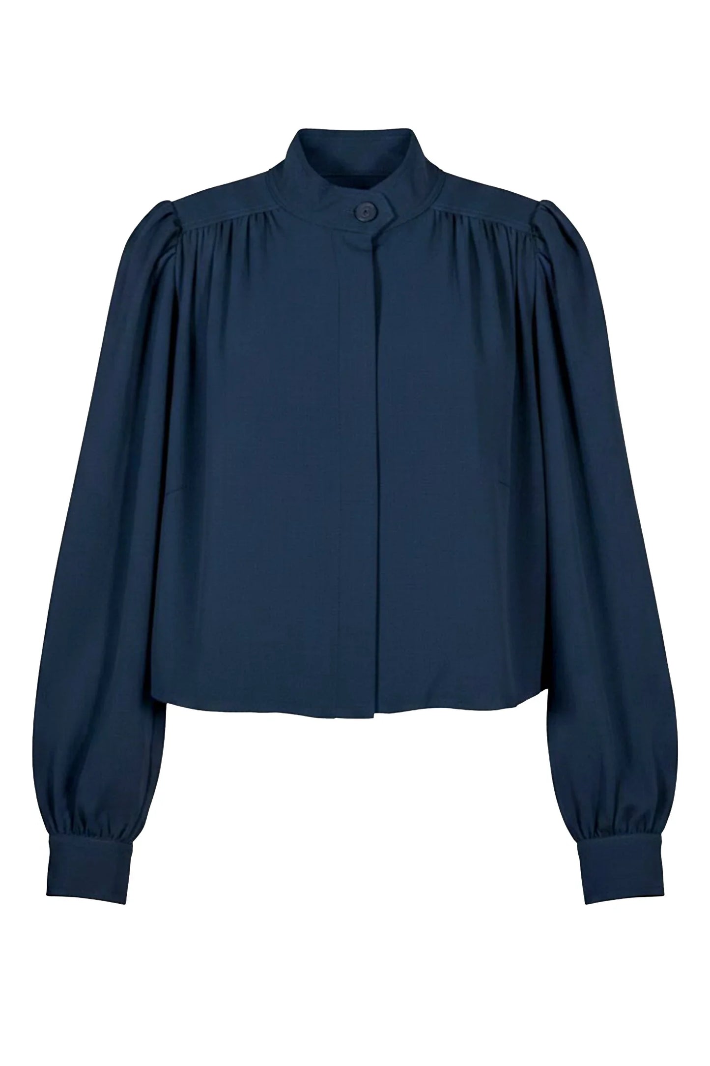 Liverpool Puff Sleeve Jacket- Oxford Navy