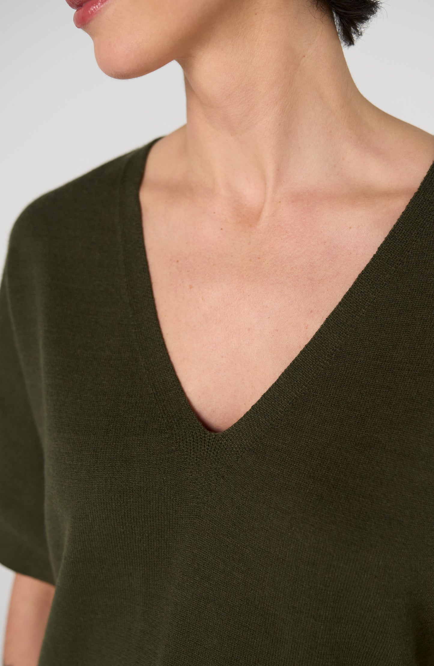 Liverpool Dolman Popover Top- Hunter Green