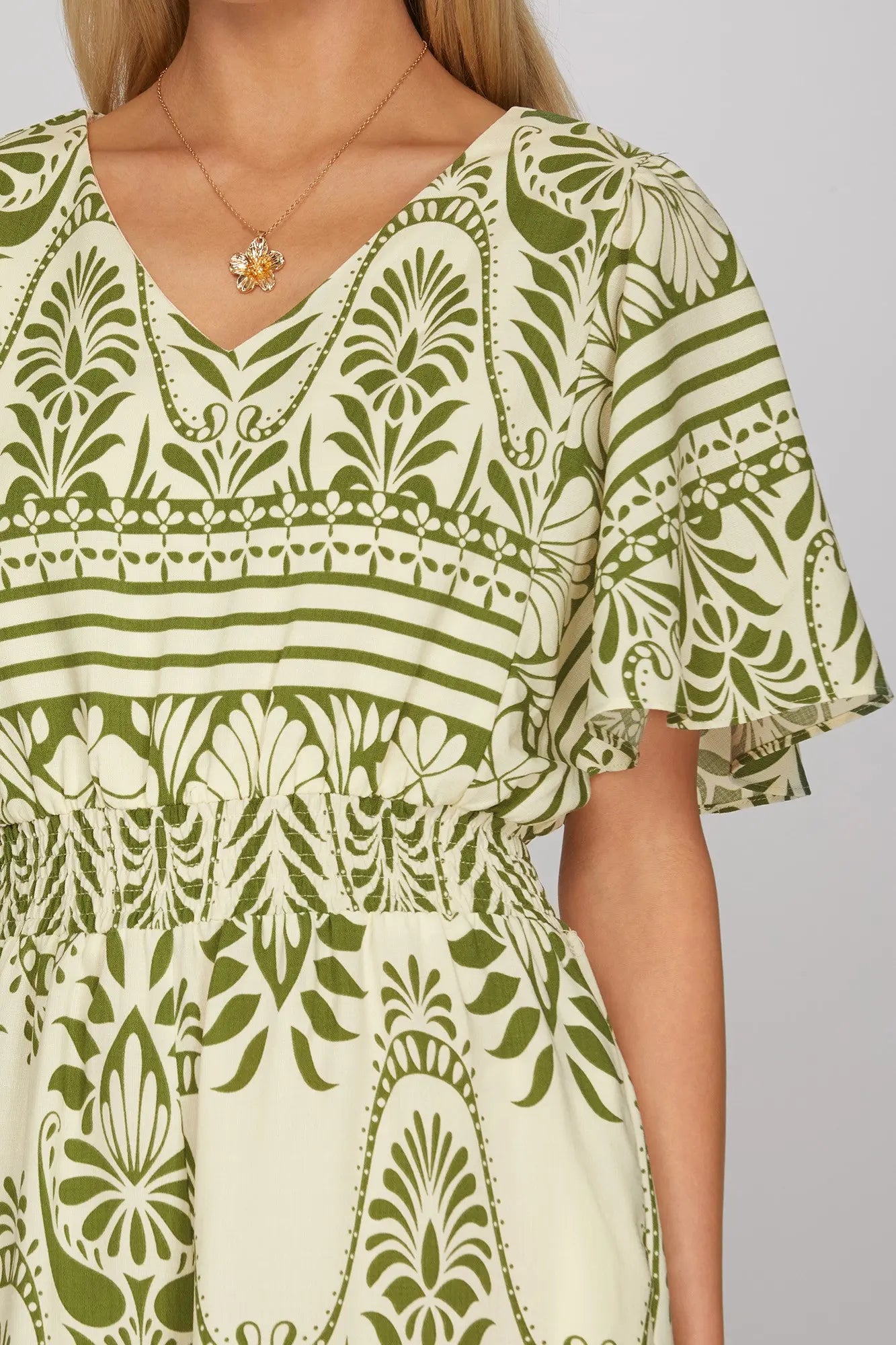 Boho Jumpsuit- Green