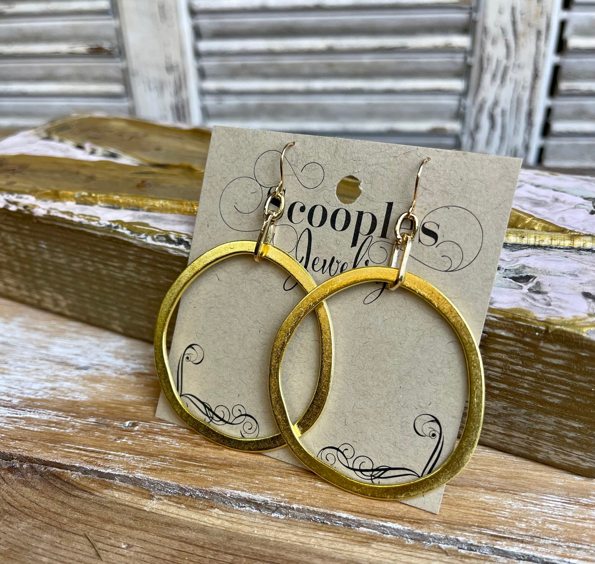 Scooples Gold Hoops
