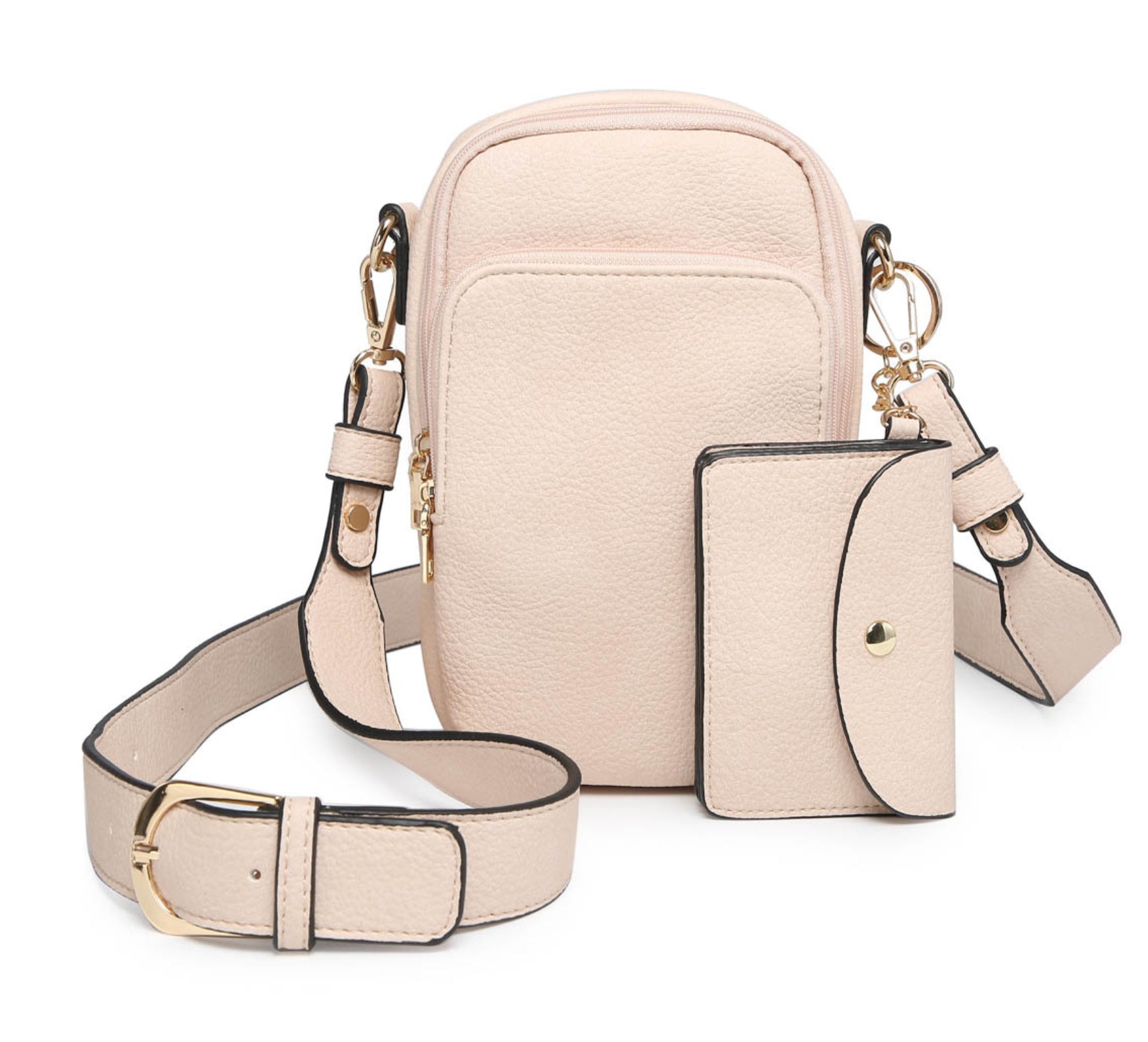 Parker 3 Compartment Crossbody-Rose