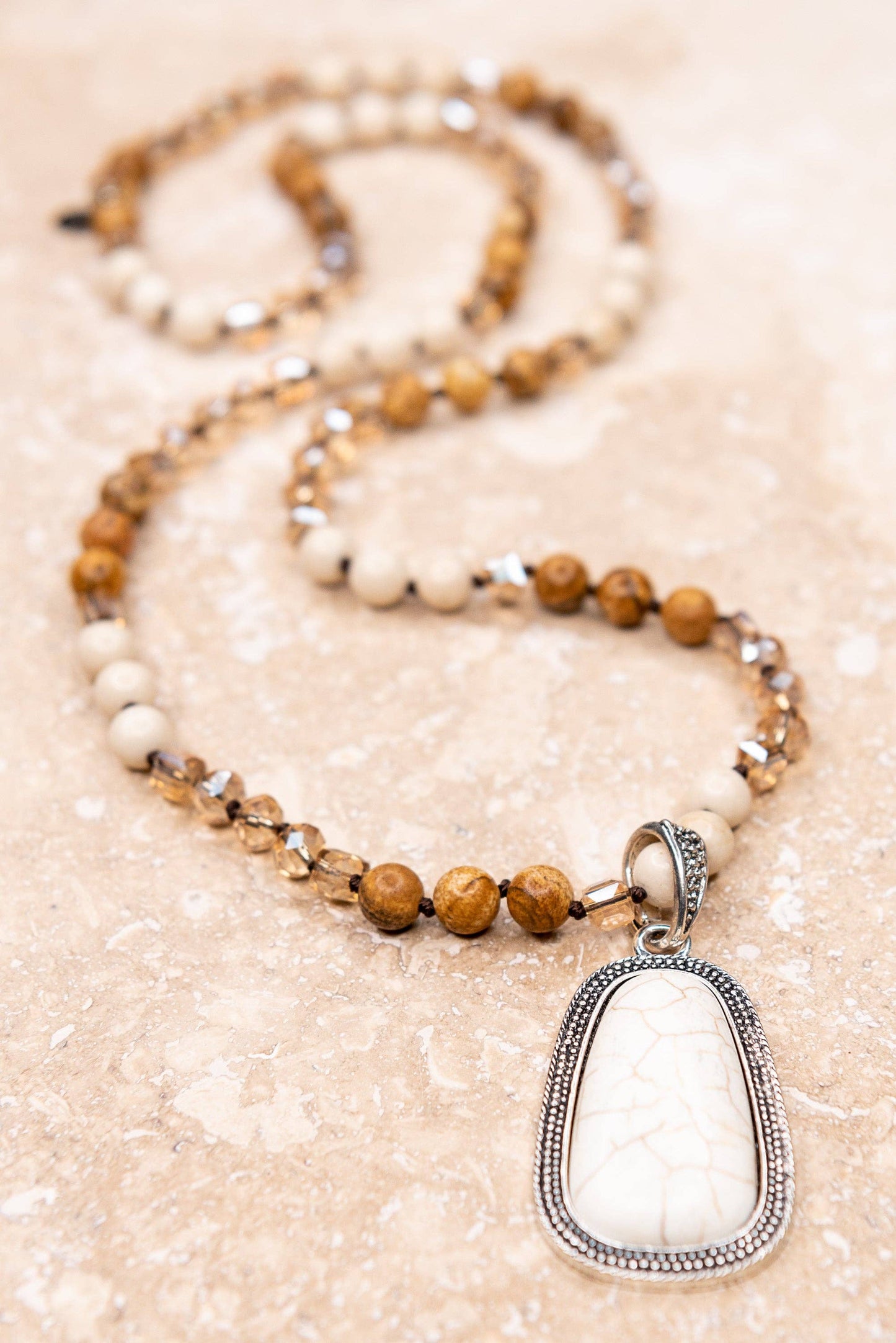 Adele Necklace- White
