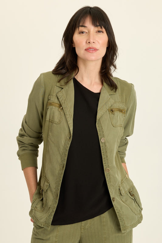 Maela Jacket- Olive Green
