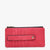 Saige Slim Card Holder Wallet- Hot Pink