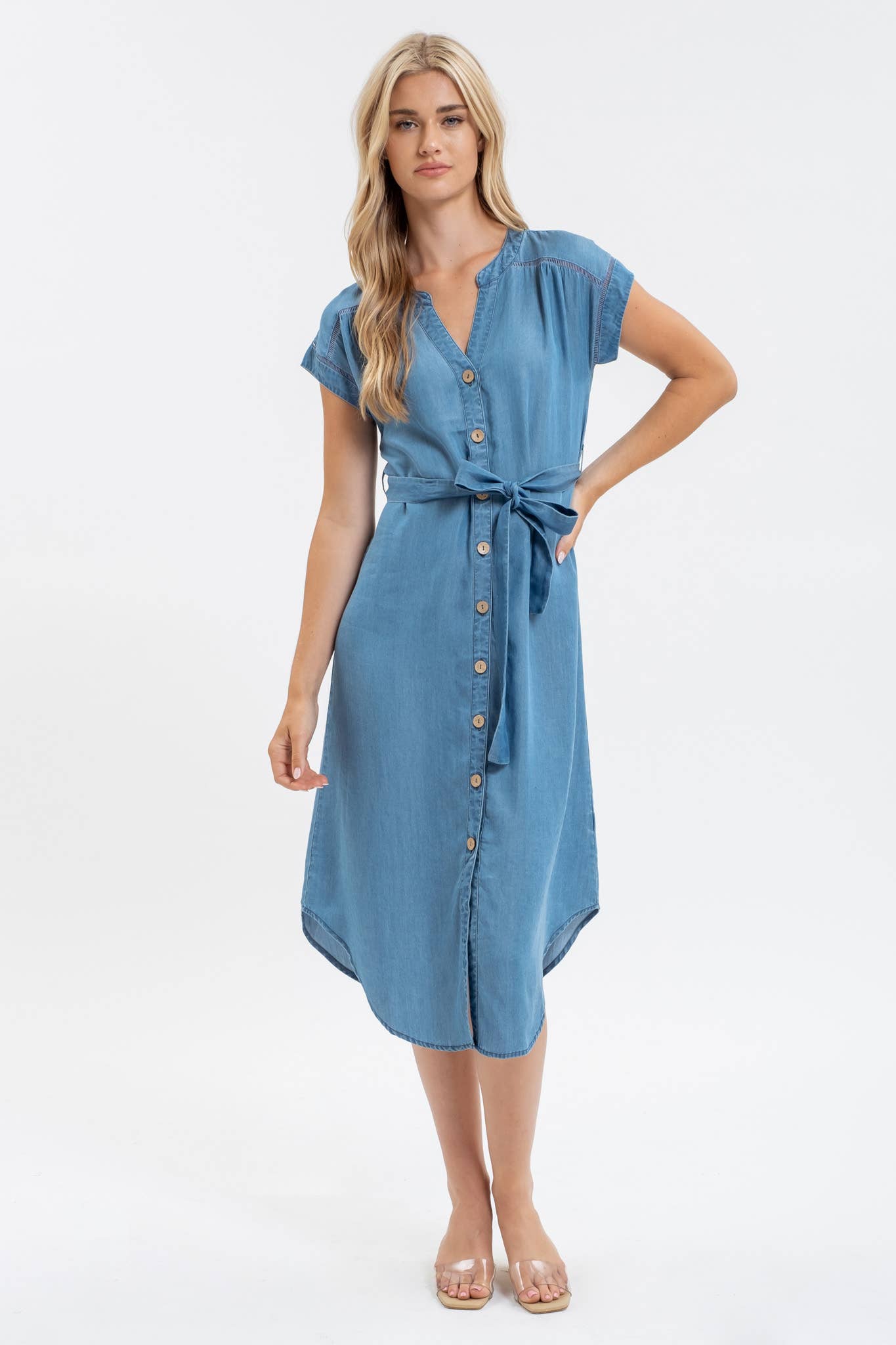 CHAMBRAY DRESS