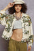 Quilted Floral Jacket-Cream