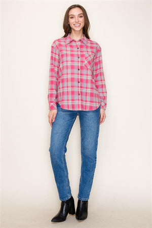 The Willow Flannel- Pink