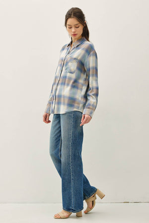 Vintage Plaid-Retro Blue