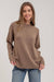 Speckled Mock Sweater-Brown