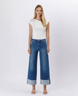 Loveret-HR-Cuffed Ankle Wide Leg