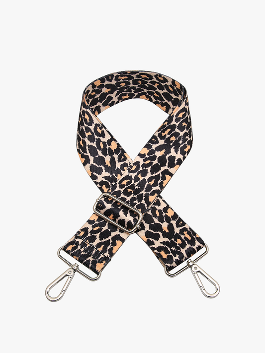 Guitar Strap: Leopard Pink/Khaki