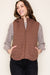 The Quilted Vest- Brown