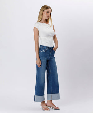Loveret-HR-Cuffed Ankle Wide Leg