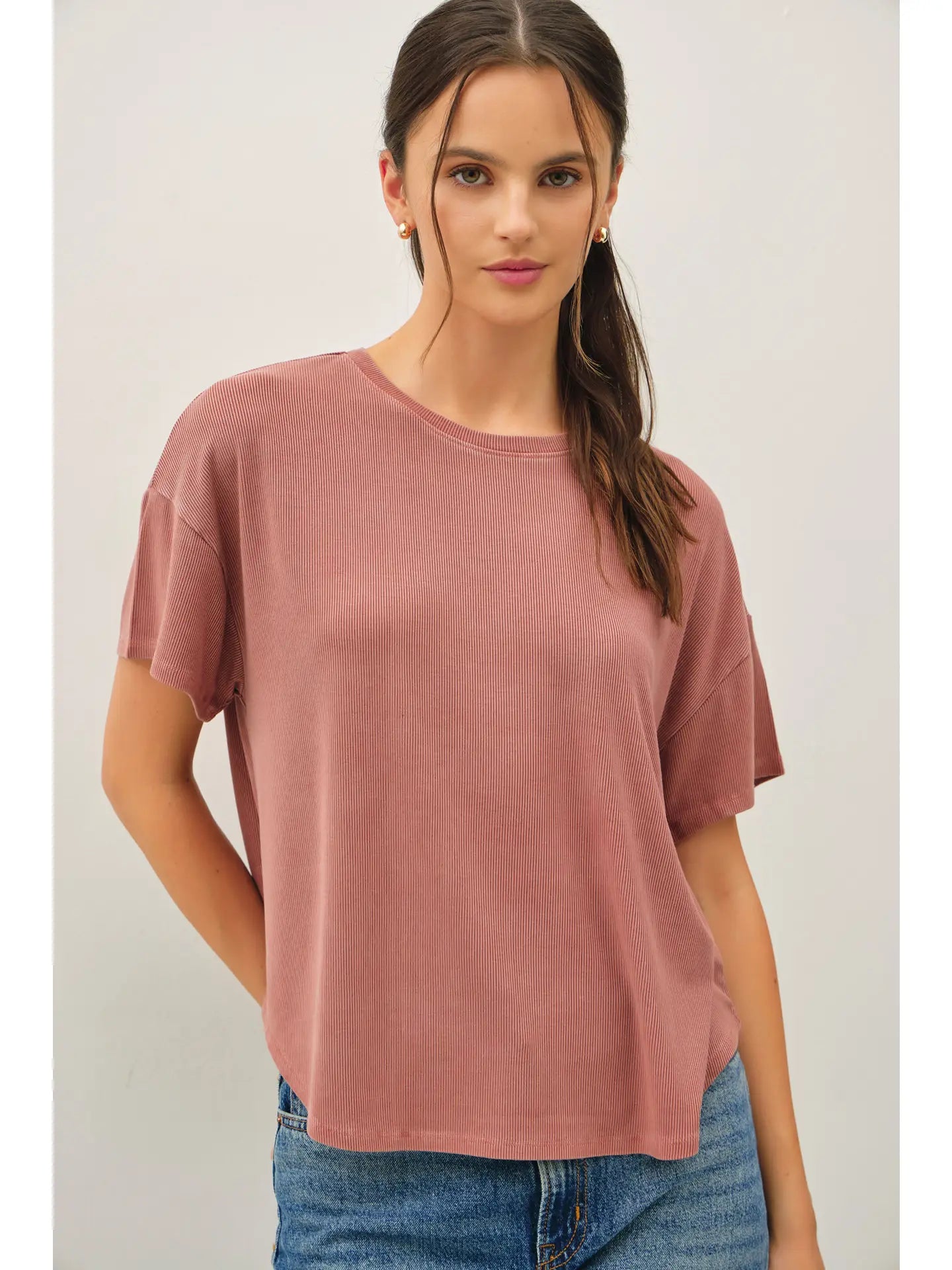 Boxy Fit T-Shirt- Terracotta