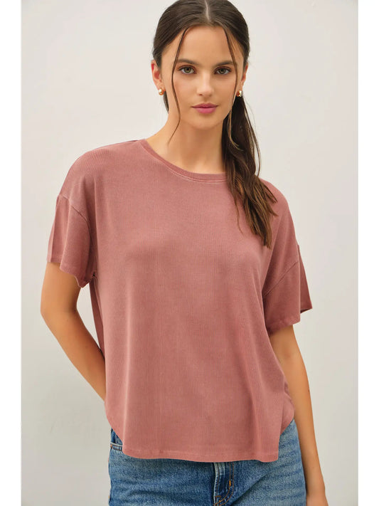 Boxy Fit T-Shirt- Terracotta