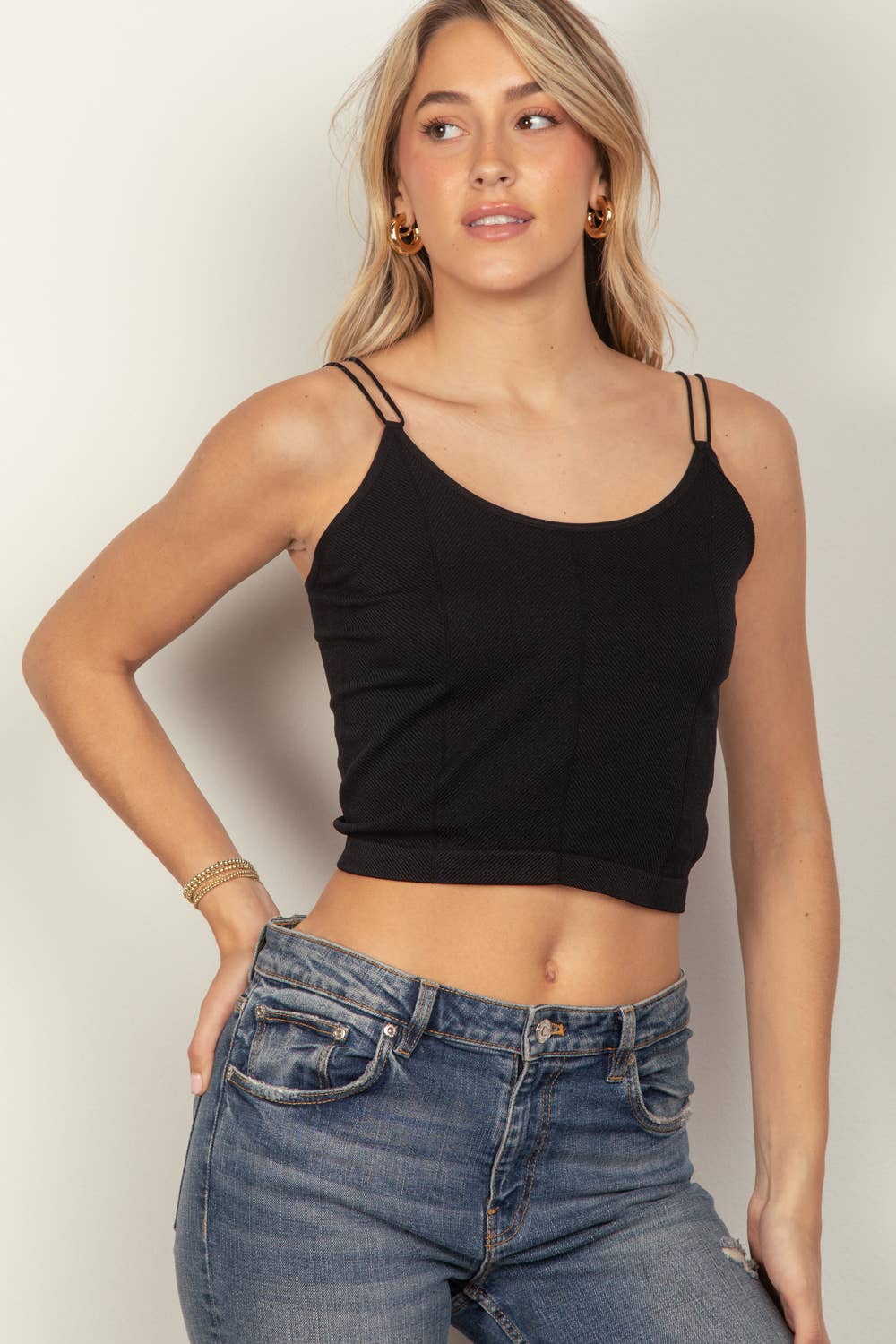 Stretchy Double Strap Tank Top