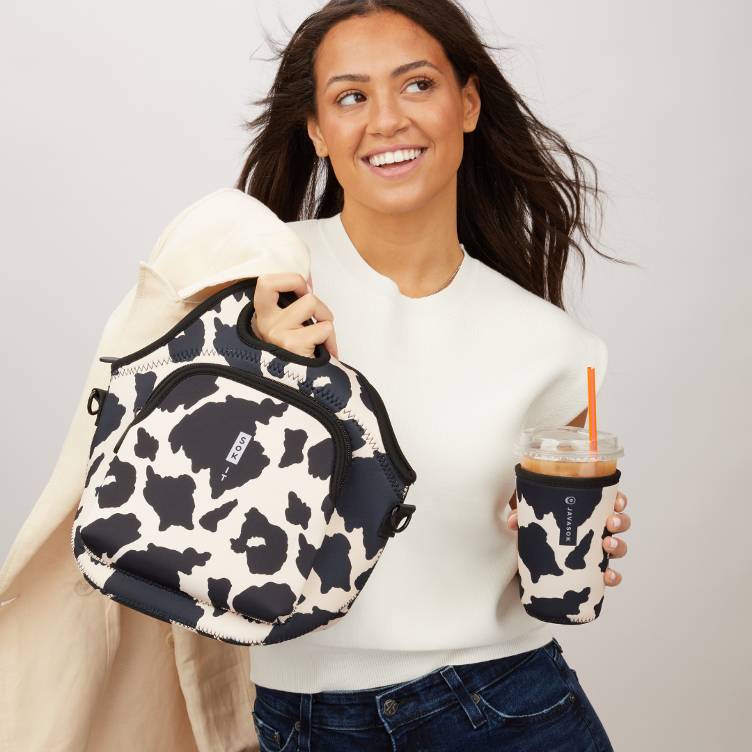 JavaSok - Cow Print: Medium 22-28oz