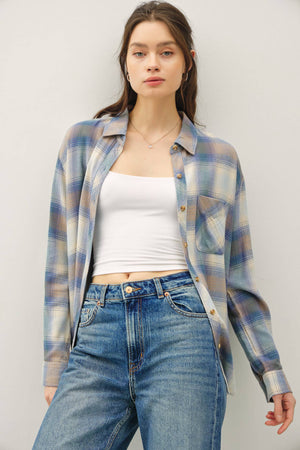 Vintage Plaid-Retro Blue