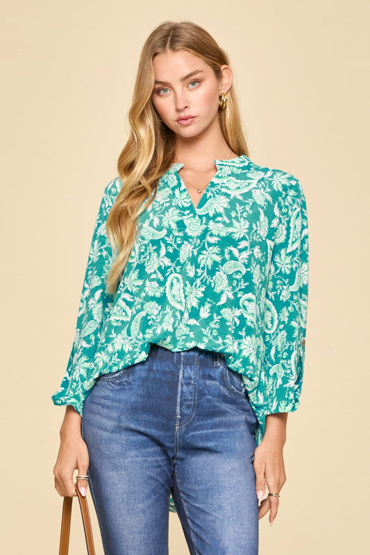 Lizzy Top- Aqua