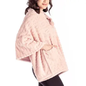 The Coziest Blanket Wrap- Pink