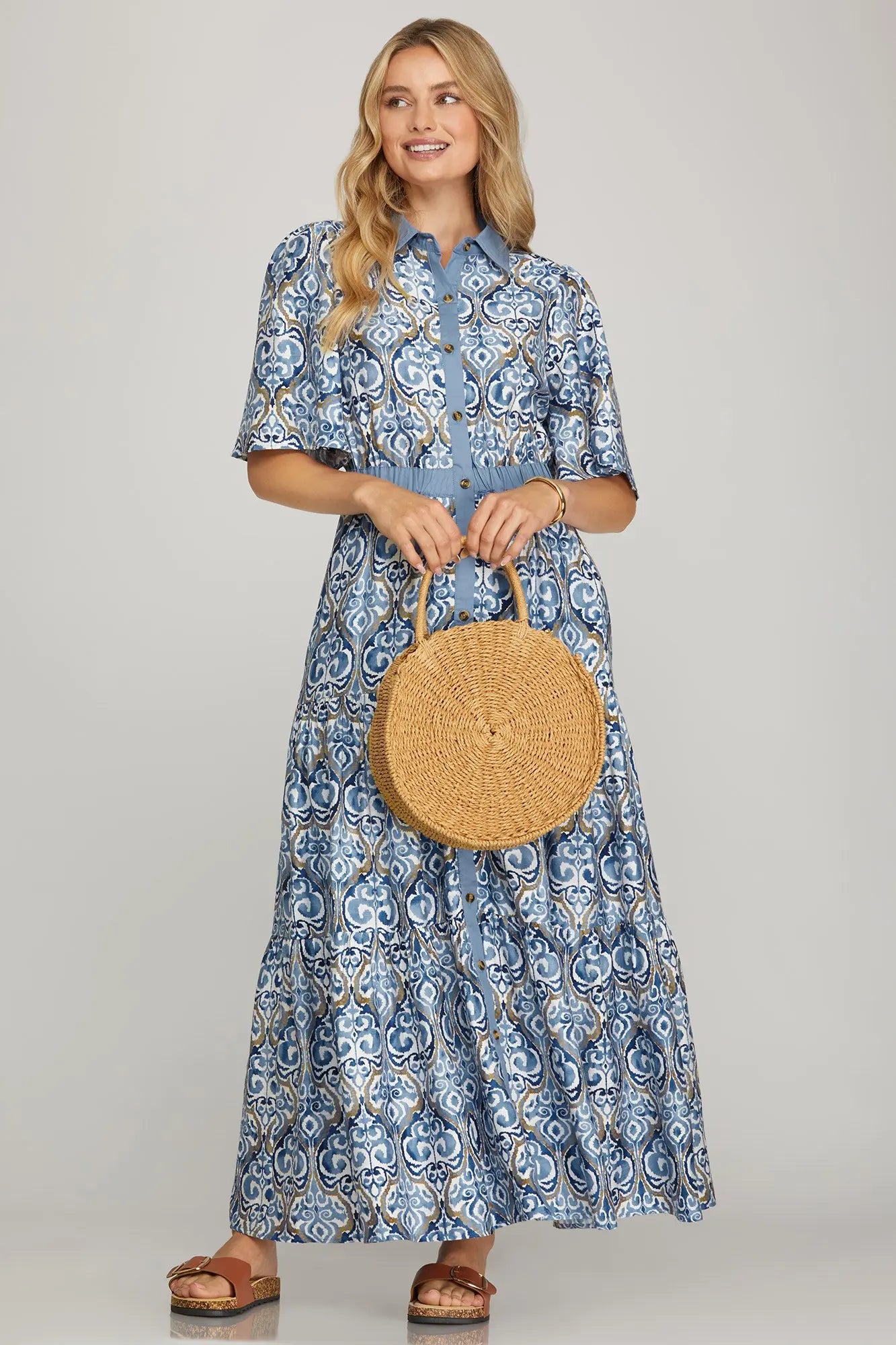 Indigo Maxi Dress