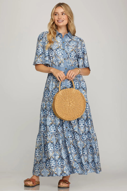 Indigo Maxi Dress