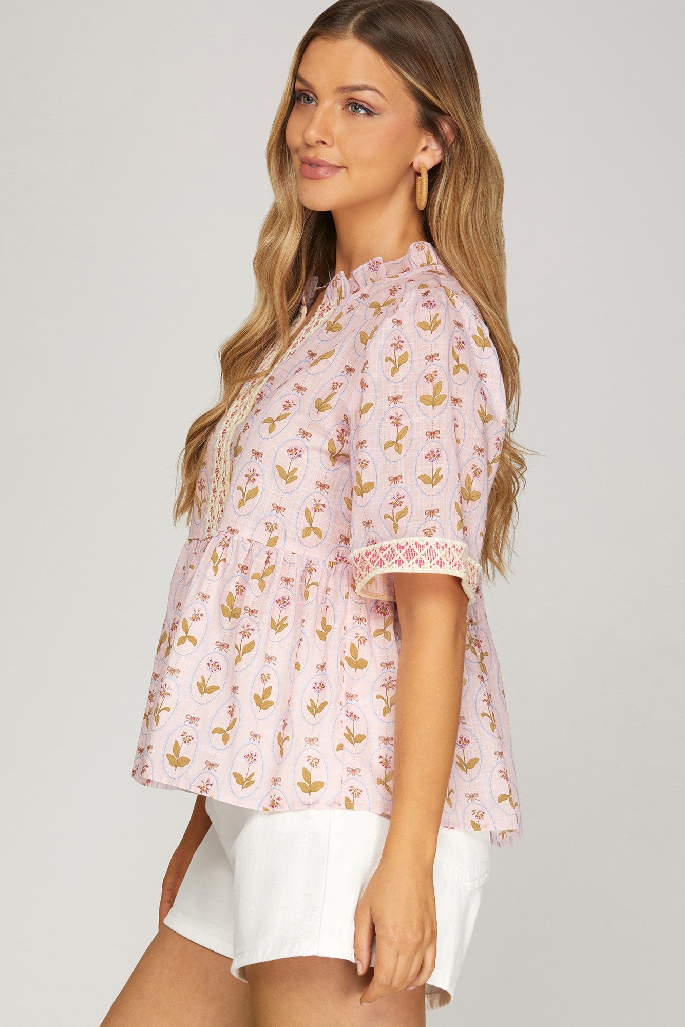 Babydoll Top- Light Pink