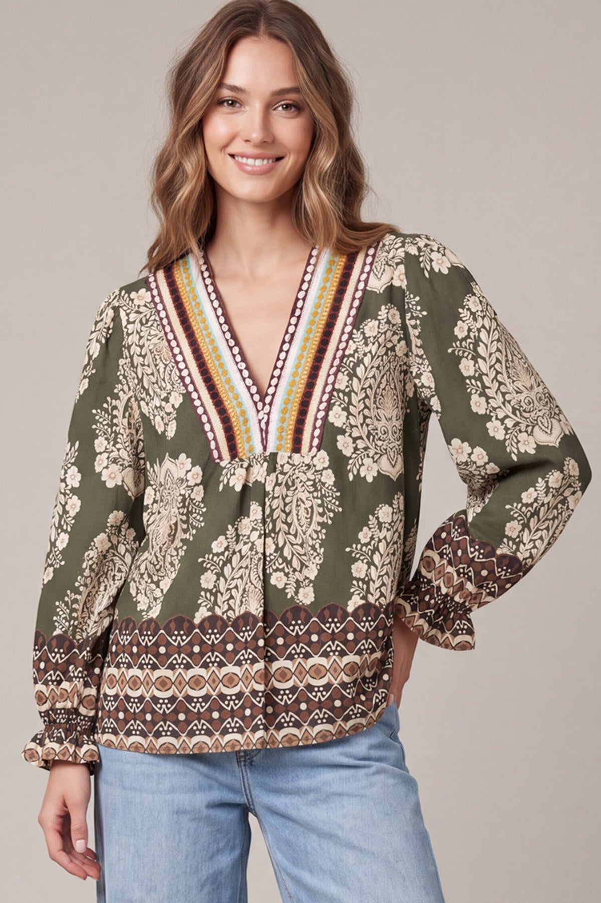 Willow Paisley Blouse