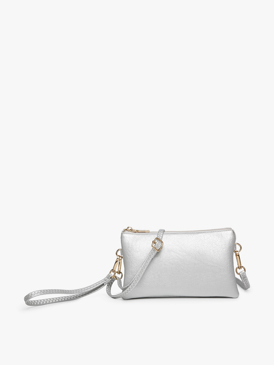 Riley Crossbody- Bright Silver