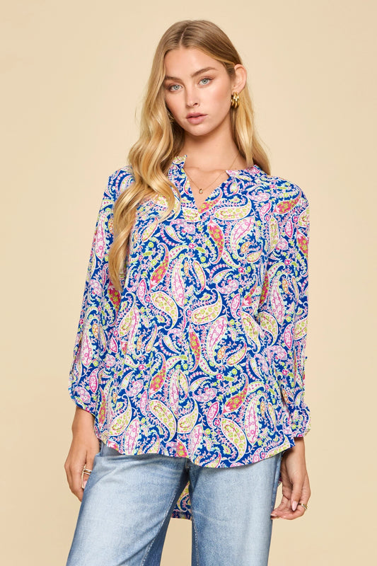 Lizzy Top- Royal Blue