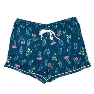 Hello Mello Lounge Short- Green Floral