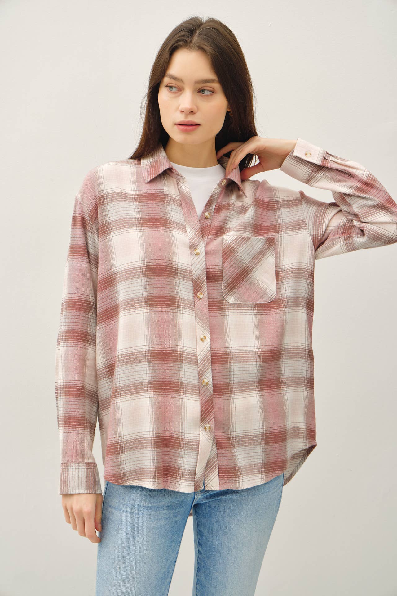 Vintage Plaid-Dusty Pink