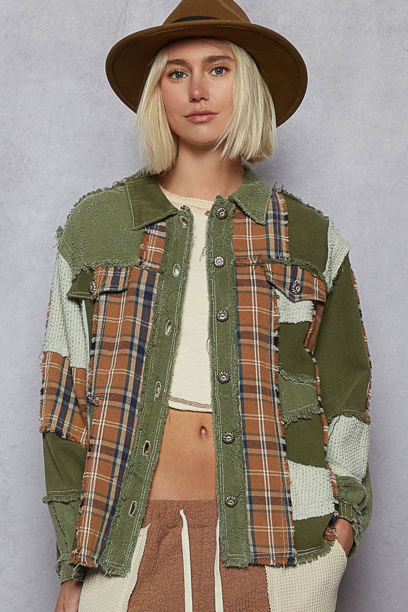 Plaid Fun For The win-Olive