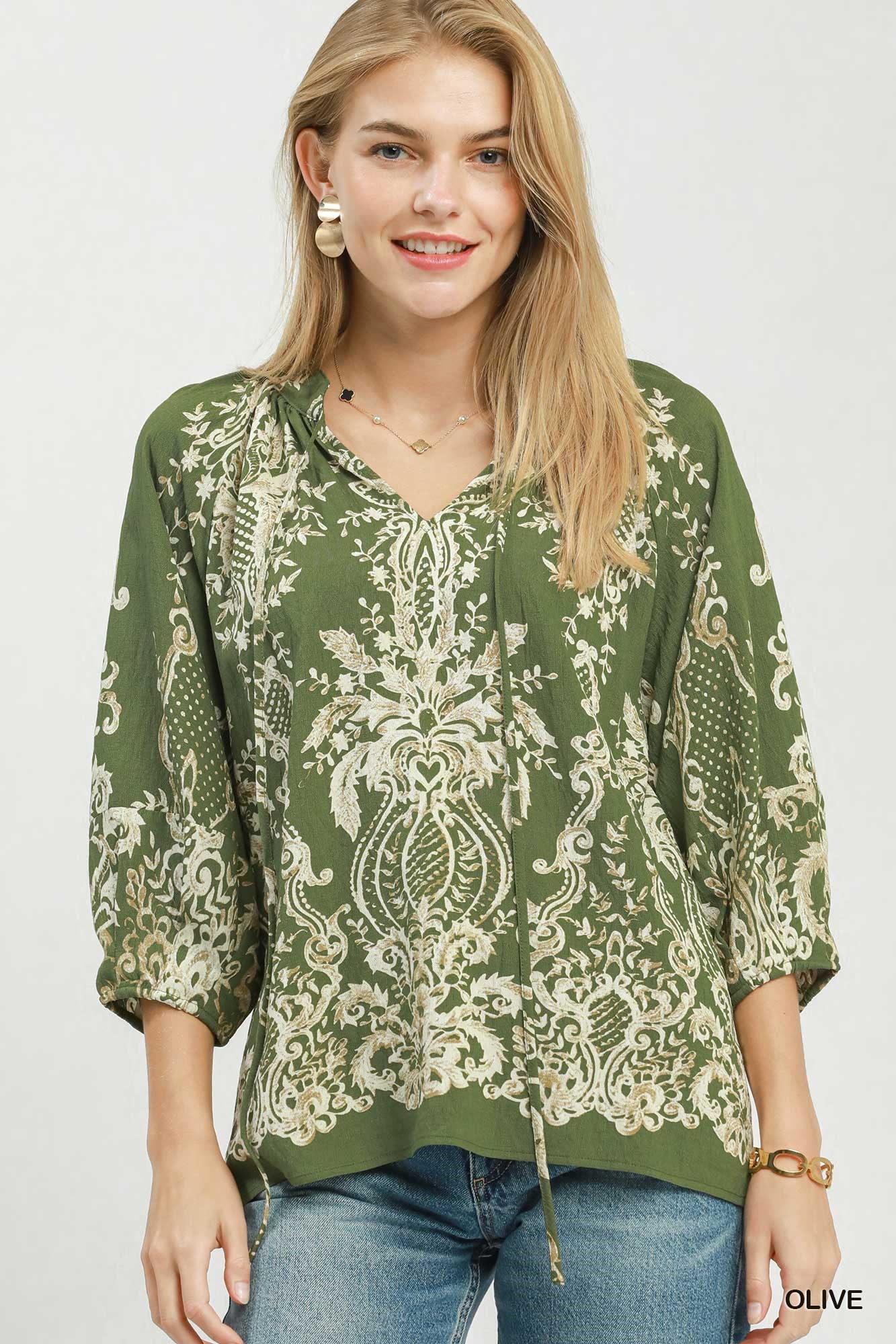 Olive Garden Paisley Blouse