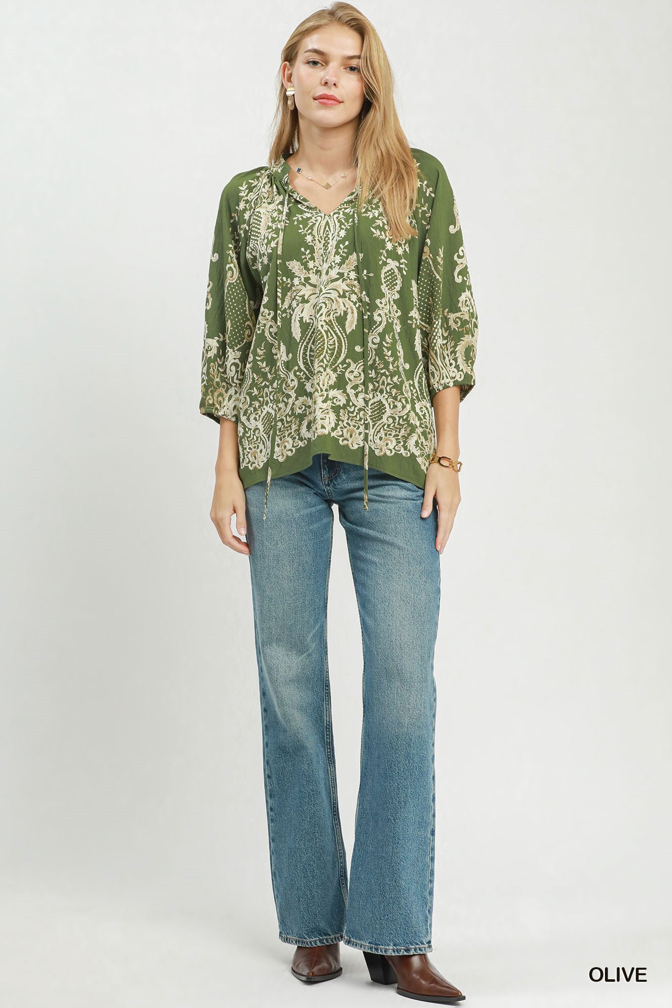 Olive Garden Paisley Blouse