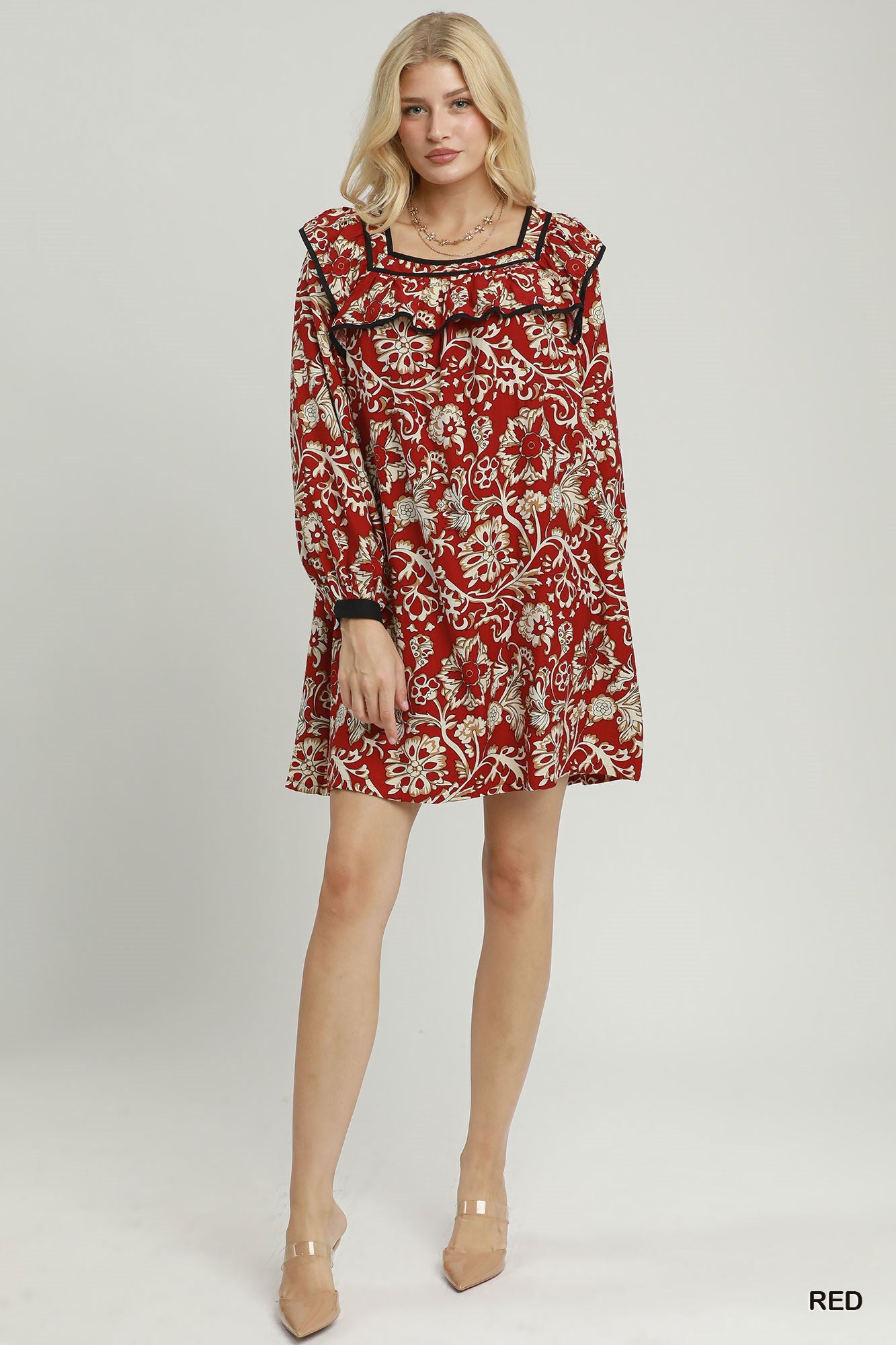 Ruby Ruffle Dress