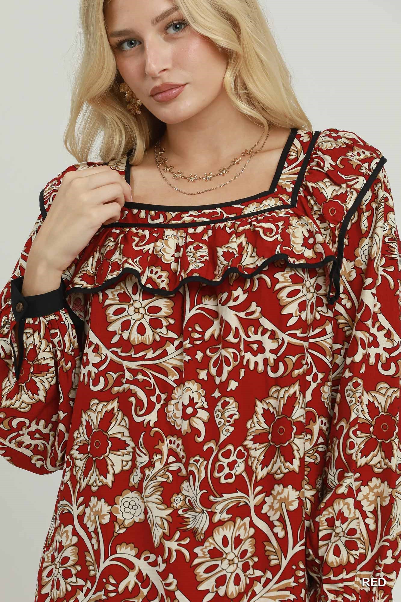 Ruby Ruffle Dress