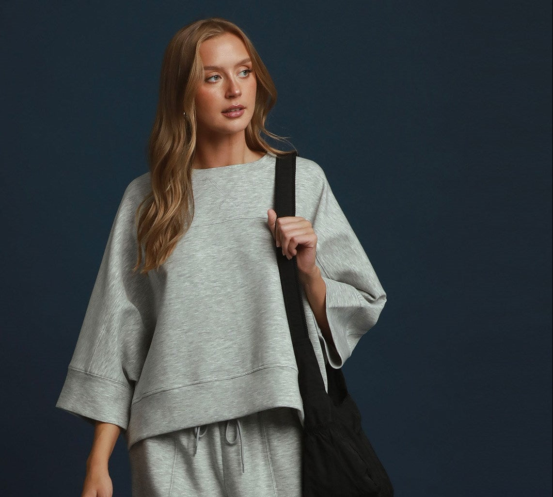 Essential Lounge Top-Gray