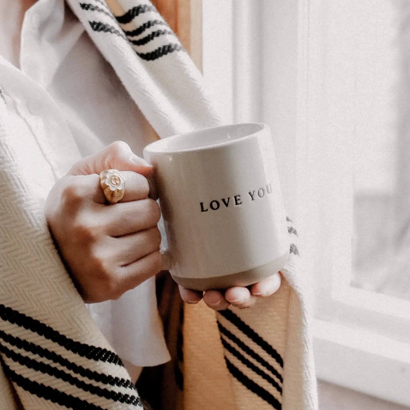 Love You Stoneware Coffee Mug