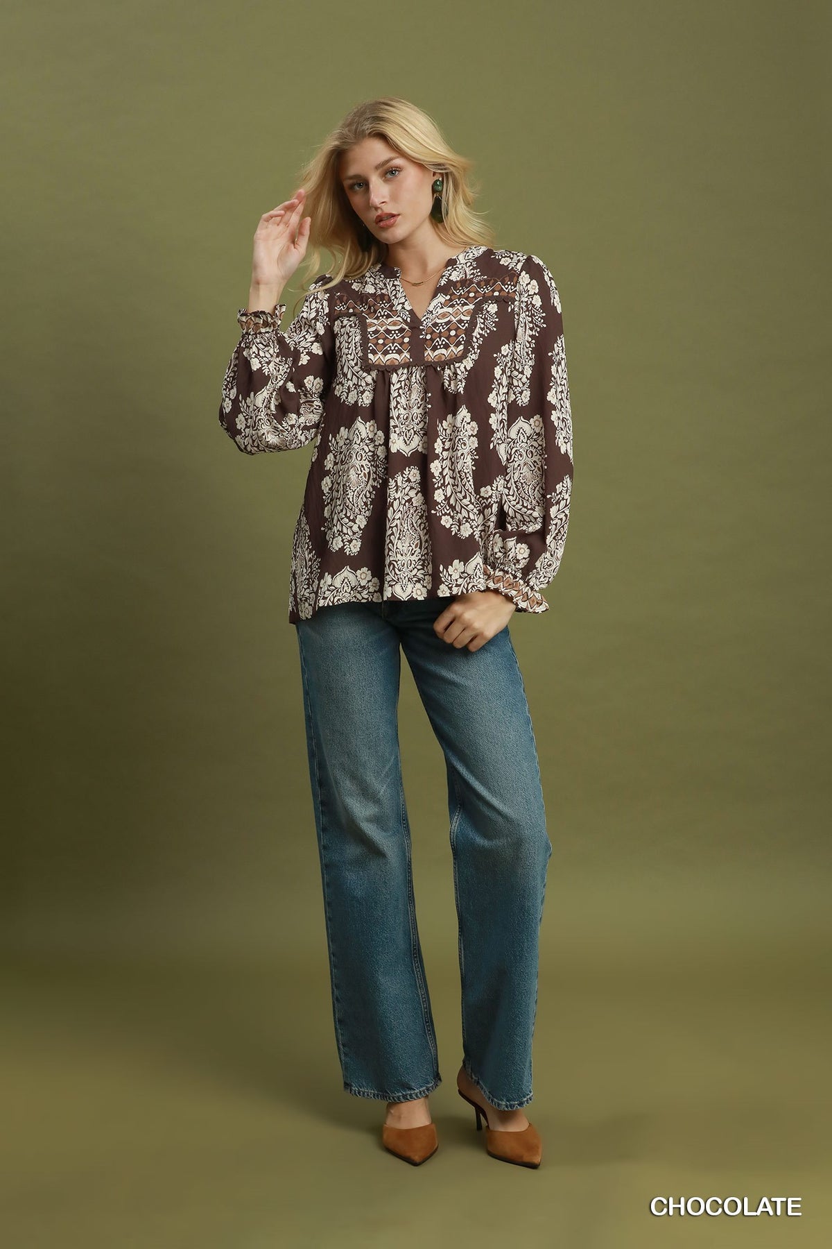 Boho Paisley Blouse